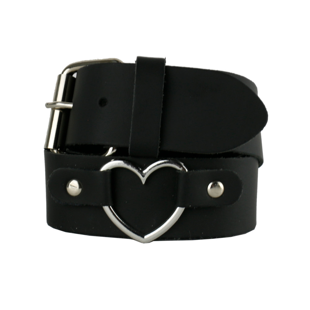 Bullet 69 Funky Punk - Heart Gürtel - Schwarz